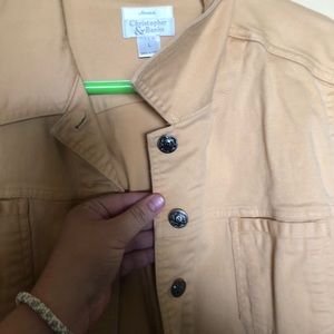 Mustard yellow cotton jacket size L